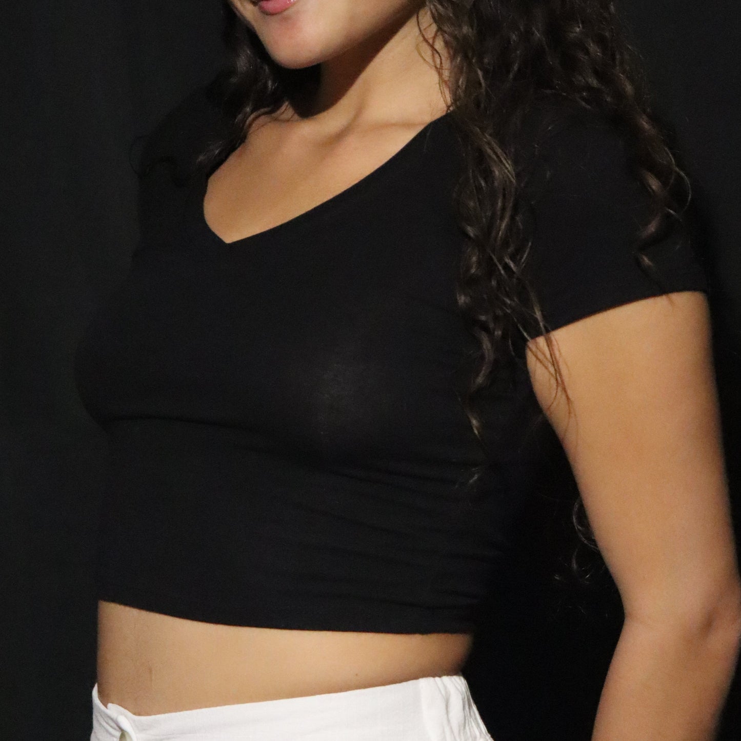 Crop-Top Noir (col V)