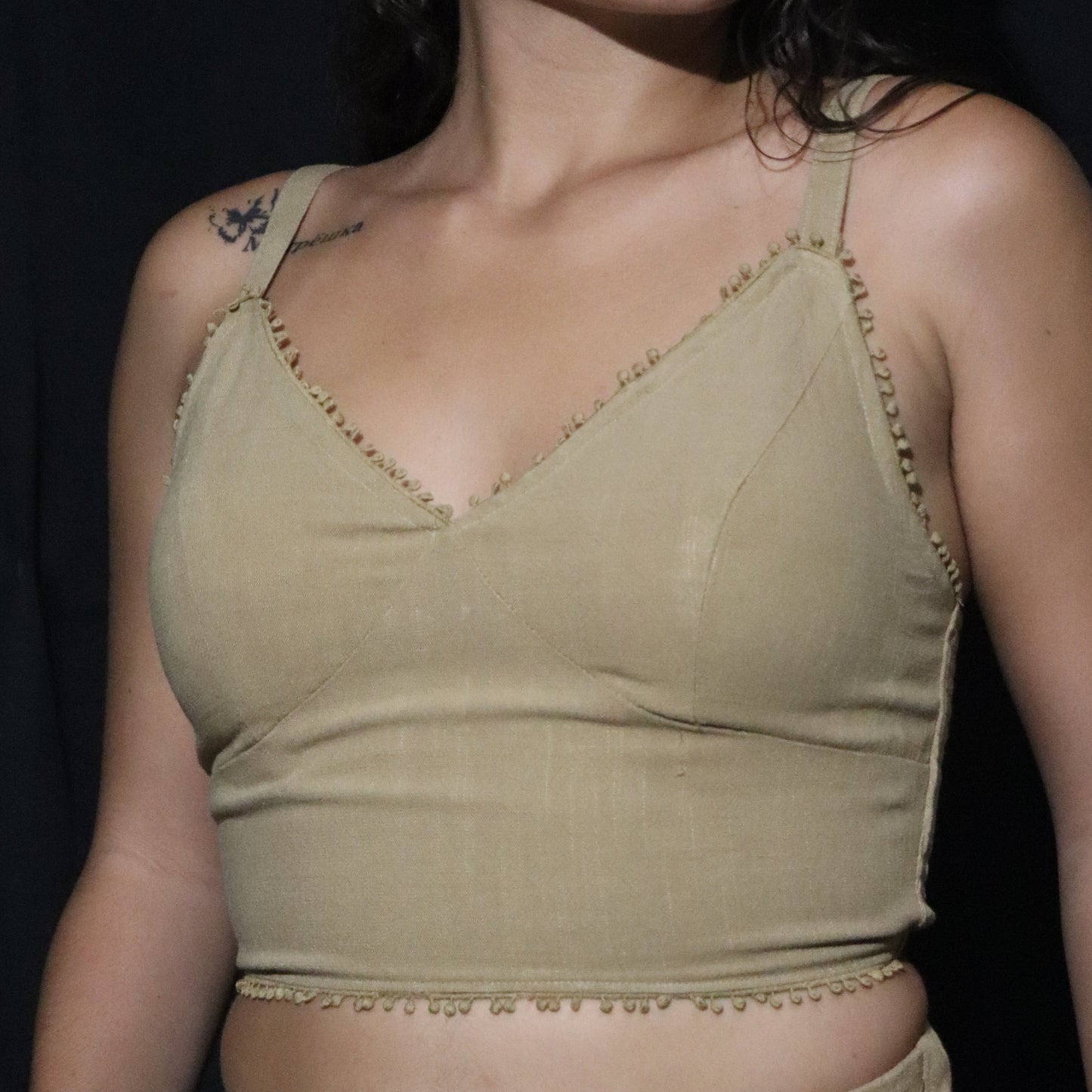 Haut en coton - Marron