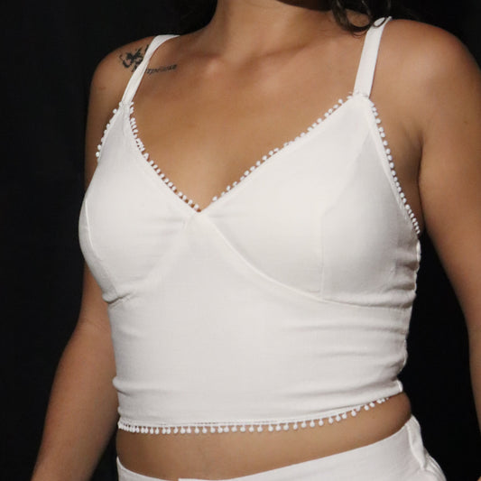 Haut en coton - Blanc