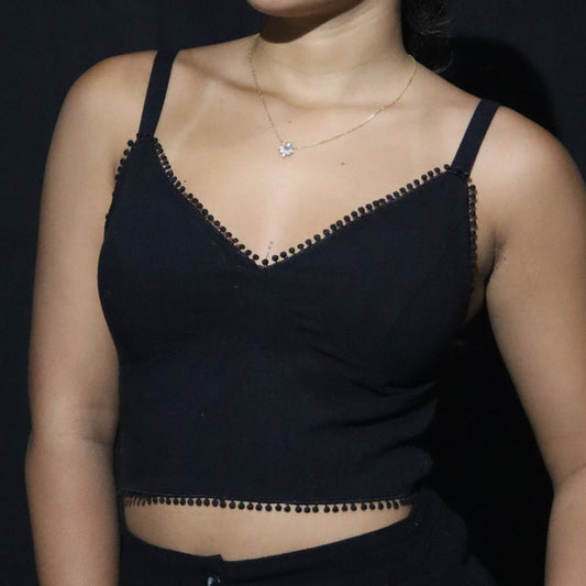 Haut en coton - Noir