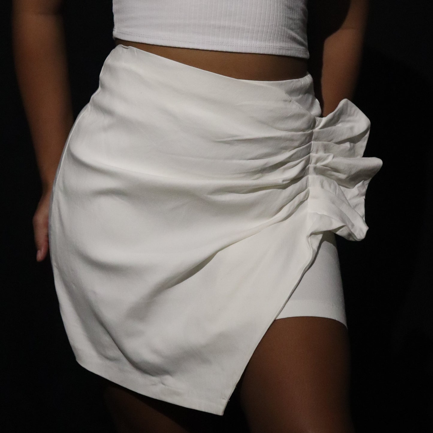 Jupe nœud - Blanc