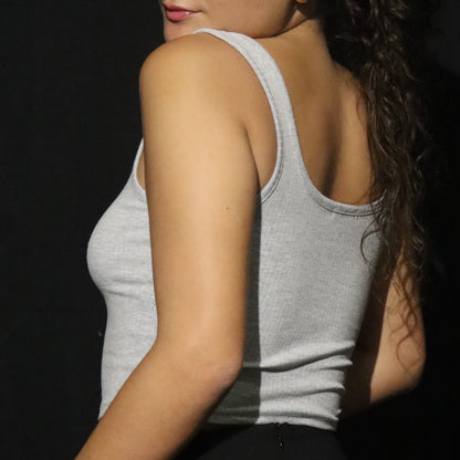 Crop-Top bretelles Gris