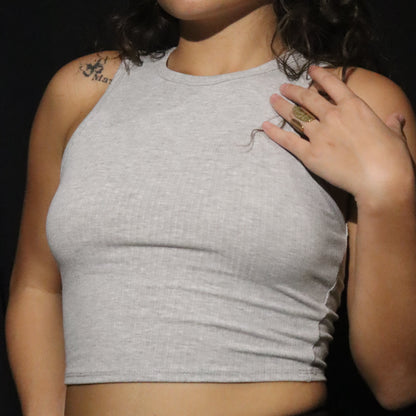 Crop-Top Gris