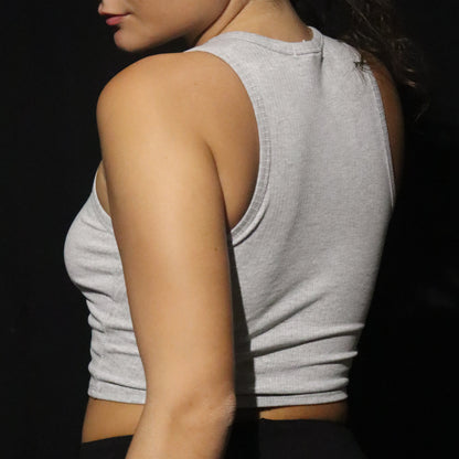 Crop-Top Gris
